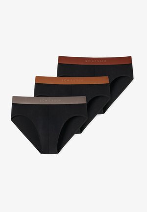 Schiesser RIO 3 PACK - Briefs - schwarz braun