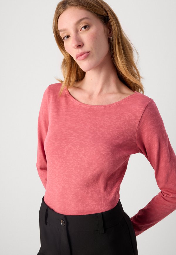 LONG SLEEVE BOAT NECK - Long sleeved top - blushed berry2
