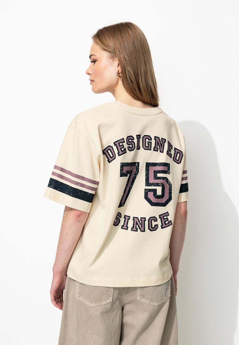 Promod T-shirt imprimé - imprimé écru