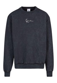 SMALL SIGNATURE DISTRESSED OS CREW - Športni pulover - black