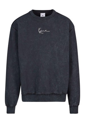 Karl Kani SMALL SIGNATURE DISTRESSED OS CREW - Sweatshirt - black