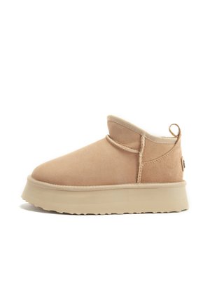COSY ULTRA PLATFORM - Enkellaarsjes met plateauzool - sand