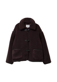 Giacca in pile - marron foncé