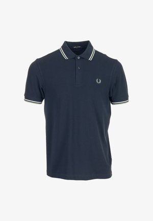 Fred Perry, THE TWIN TIPPED SHIRT - Polo shirt - dark air force ecru seagrasse