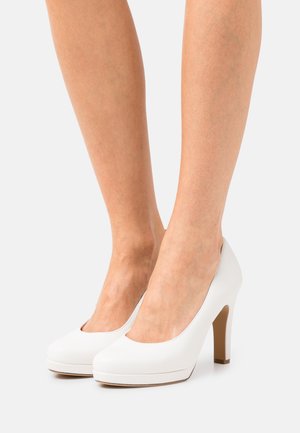 Zapatos de plataforma - white matt