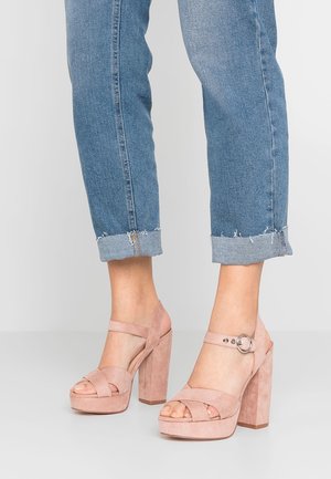 ONLY SHOES Højhælede sandaletter / Højhælede sandaler - light pink