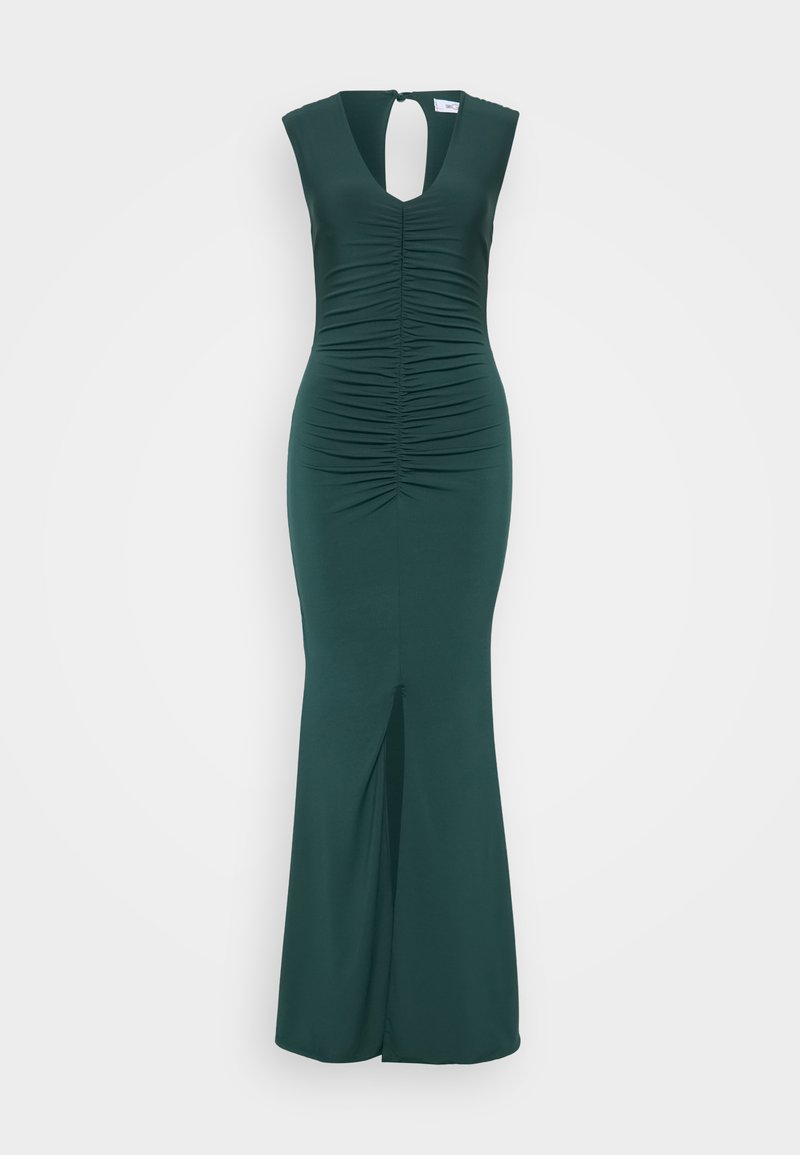 WAL G PETITE TASHA ROUCHED V NECK MAXI - Jersey dress - forest green/green - Zalando.co.uk WAL G PETITE TASHA ROUCHED V NECK MAXI - Jersey dress - forest green/green - Zalando.co.uk