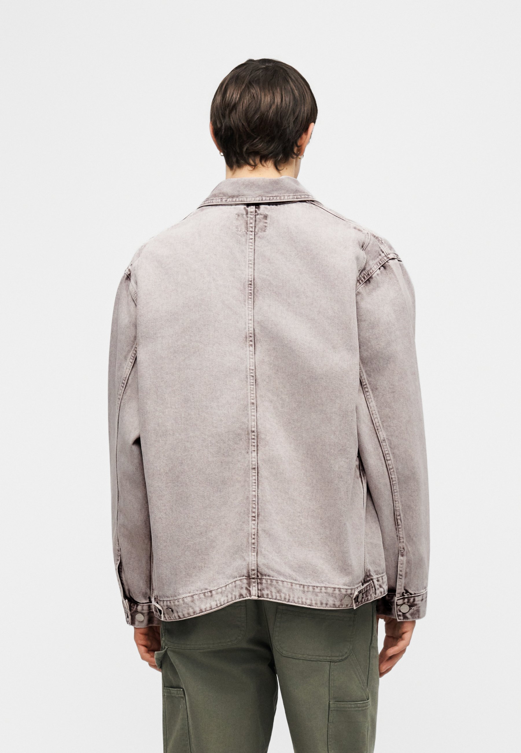 Carhartt WIP DOUBLE FRONT JACKET SMITHFIELD - Denim jacket - shale