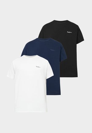 ORIGINAL 3 PACK - T-Shirt basic - black/white/dark blue