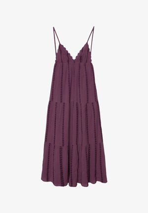 Stradivarius, LONG FLOWING DRESS WITH OPEN BACK - Maxi šaty - purple