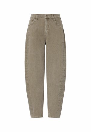 LIU JO, LIU JO BALLOON PANTS WITH MICRO RHINESTONES - Jeans fuselé - brown