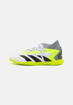 adidas Performance PREDATOR - Zaalvoetbalschoenen - footwear white/core black/lucid lemon