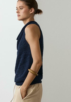 Massimo Dutti, Top - dark blue