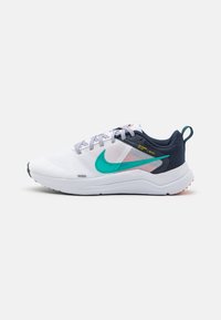 Nike Performance - DOWNSHIFTER 12 - Neutrális futócipők - white/clear jade/obsidian/picante red/university gold Miniatűr kép 1