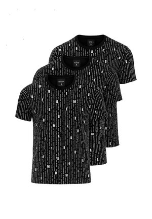 SET OF 3 - Långärmad tröja - black