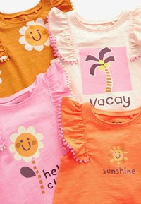 Next 4 PACK REGULAR FIT - T-shirts print - pink holiday palm tree