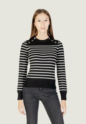 LS CN HELEN  - Pullover - black---white