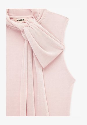 Koton, SHAWL COLLAR SLEEVELESS BLOUSE. - Top - pink