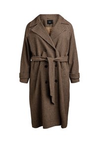 Trenčkot - brown check
