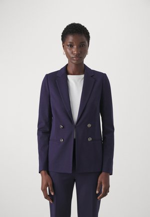 TWINSET, GIACCA IN PUNTO MILANO - Blazer - mid blu
