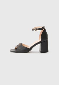 LEATHER - Sandales à talons hauts - black