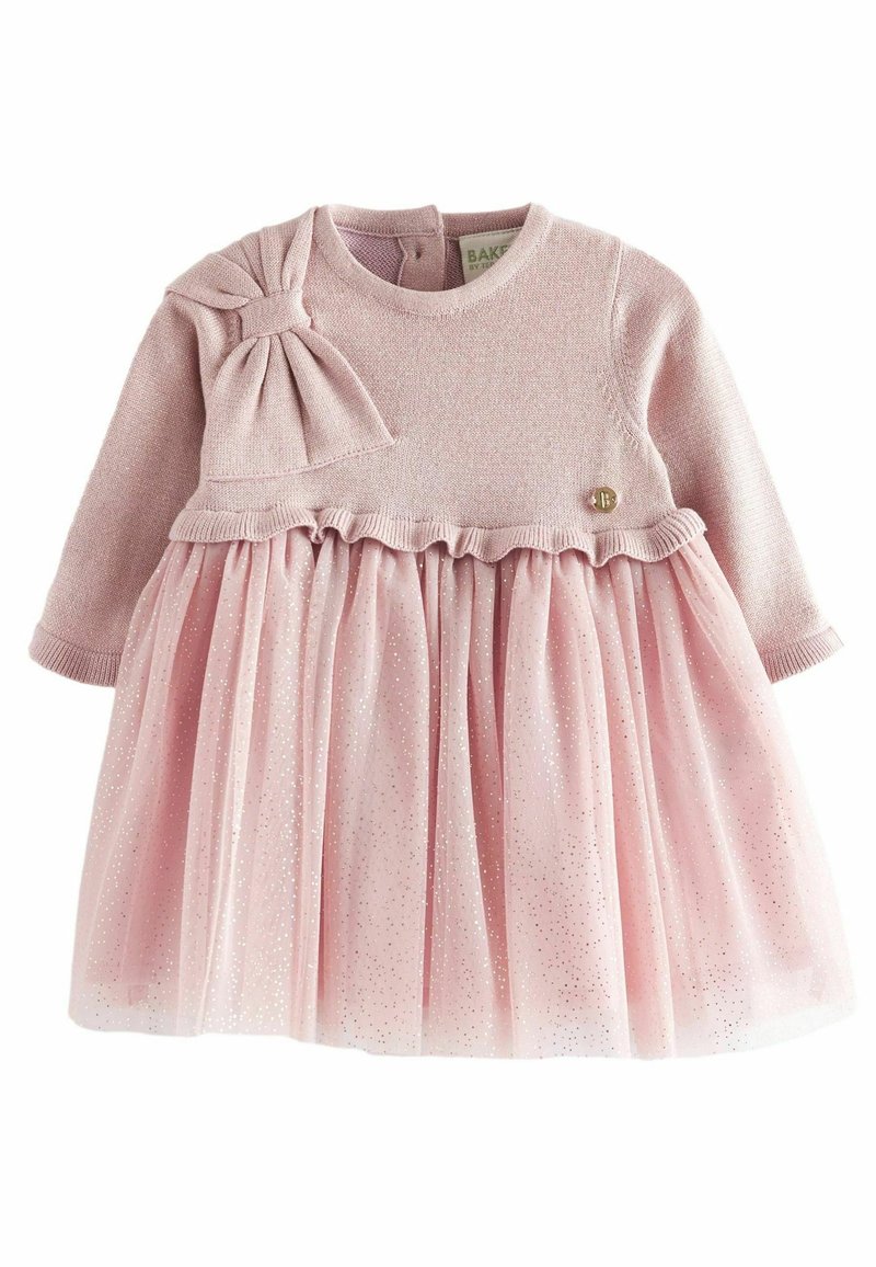Baker by Ted Baker GLITTER MOCKABLE - REGULAR FIT - Svetríkové šaty - pink
