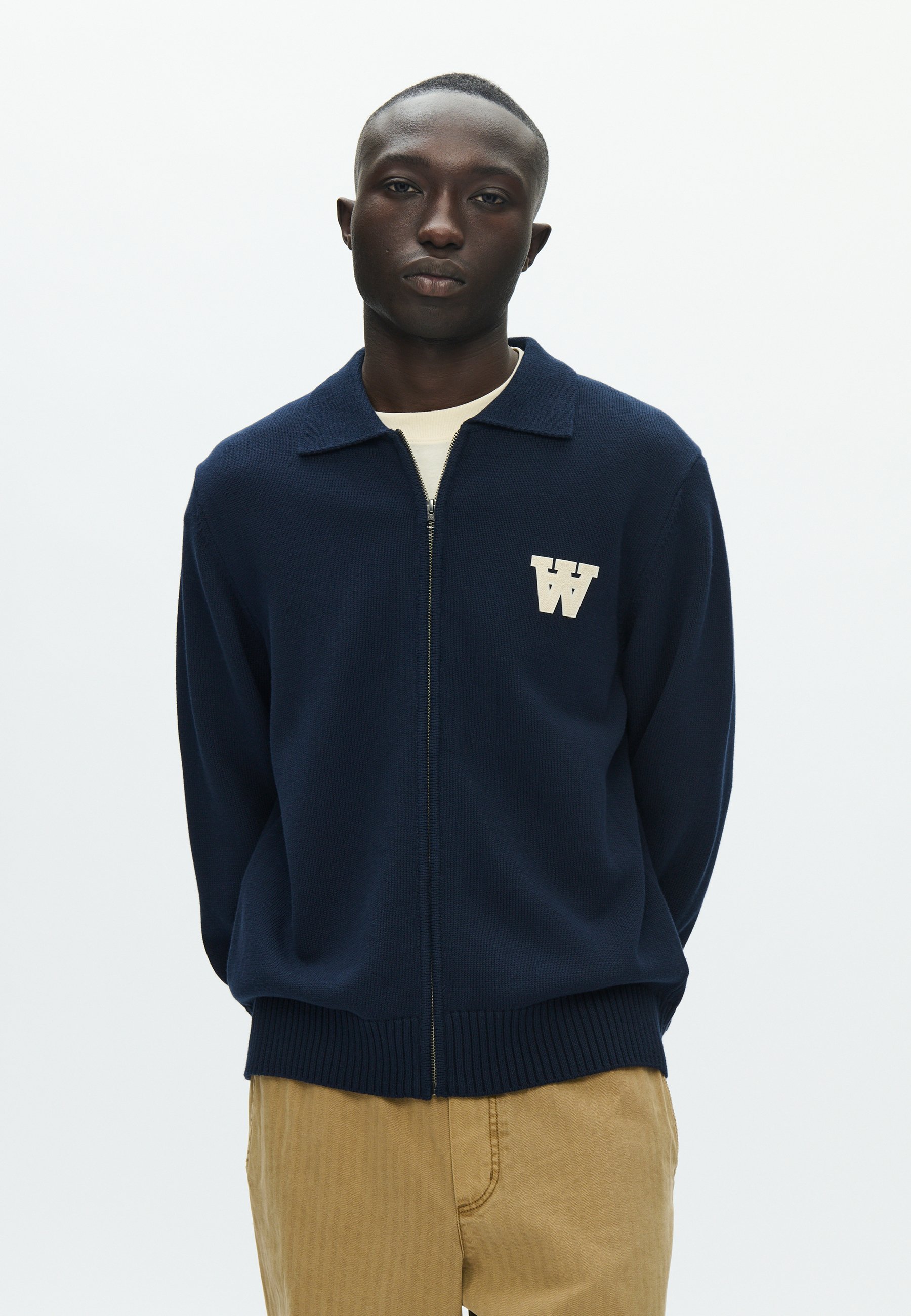 WOOD WOOD WWTAY ZIPPER 25163 - Cardigan - salute/dark blue