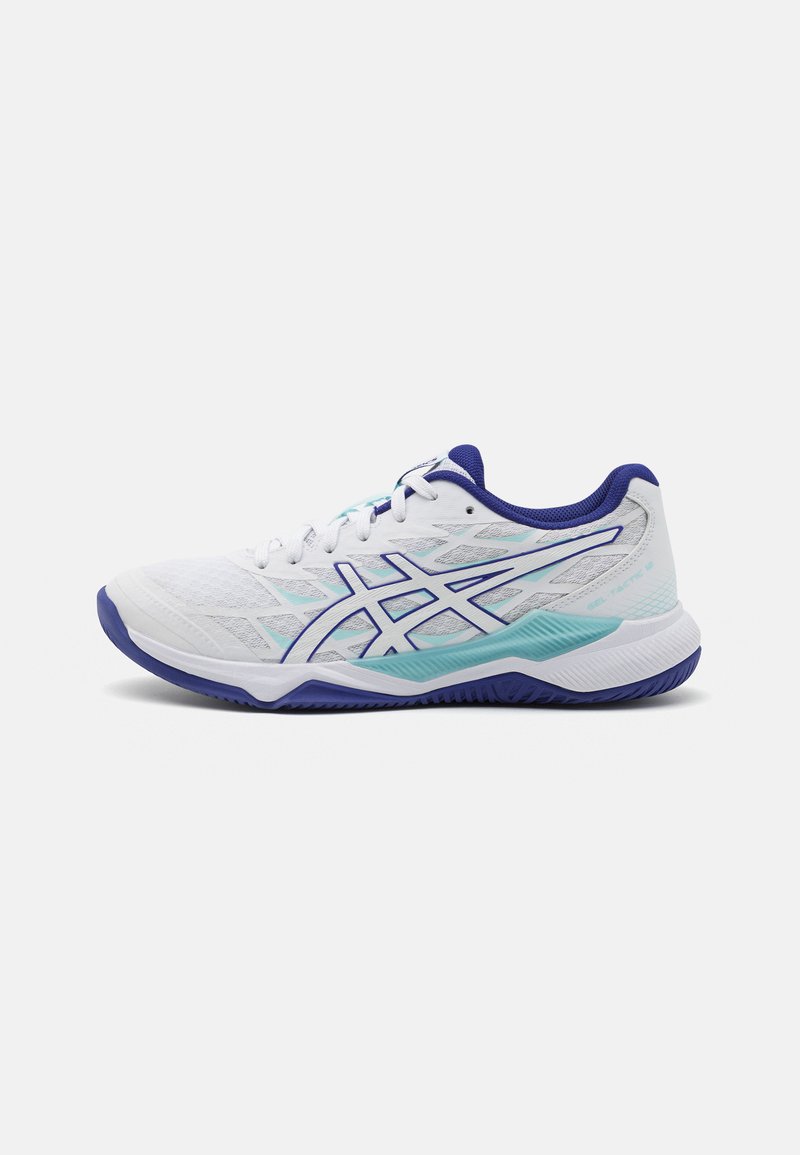 ASICS GEL-TACTIC 12 - Volleyball shoes - white/eggplant/white - Zalando.ie