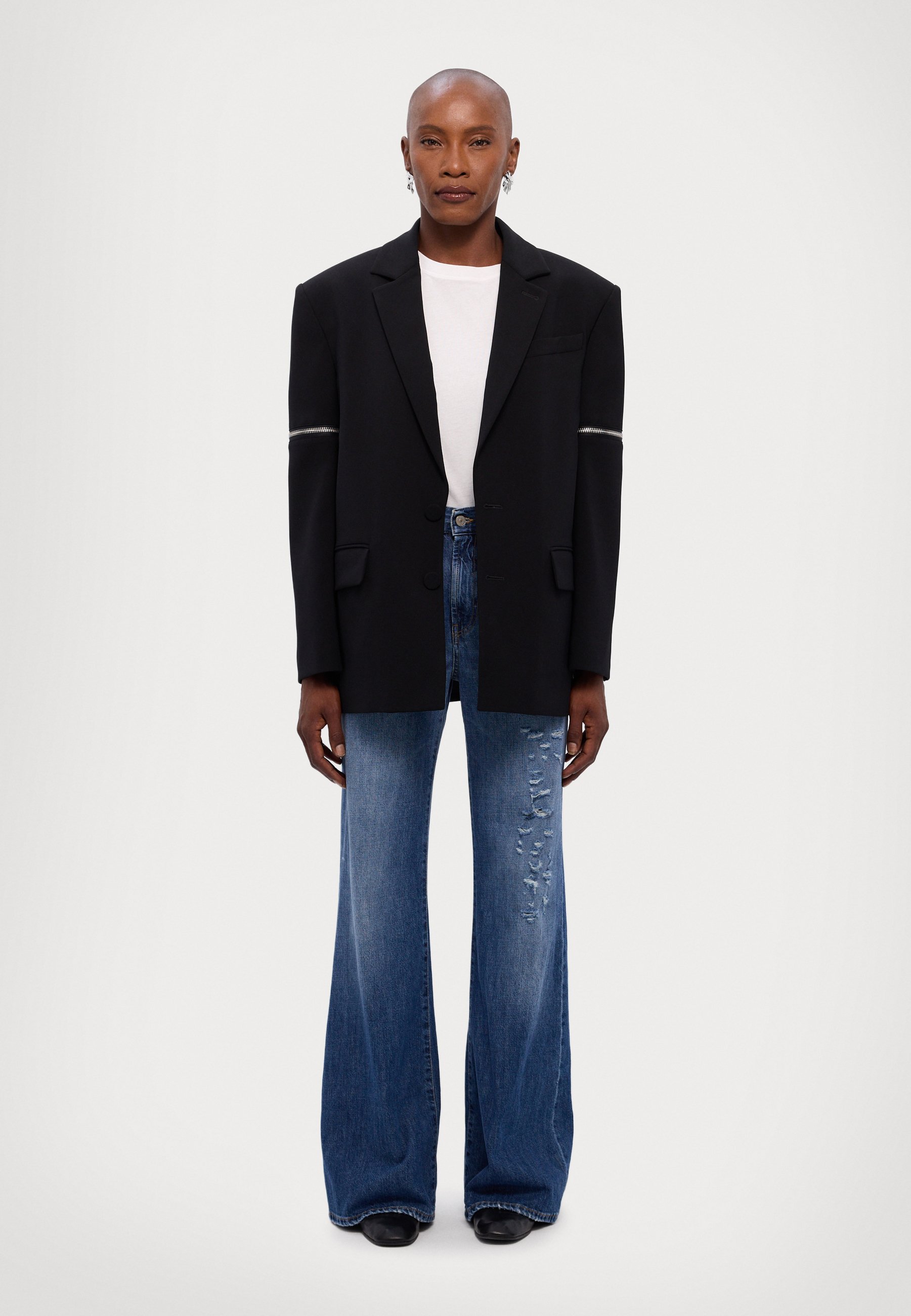 Dondup AMBER - Wide Leg - blue/blu denim - Zalando.it