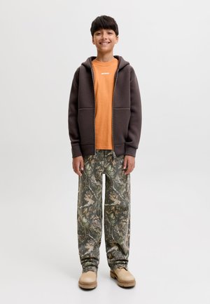 Jack & Jones Junior, HOODIE PLAIN HOODIE JUNIOR - Sweatjacke - chocolate torte