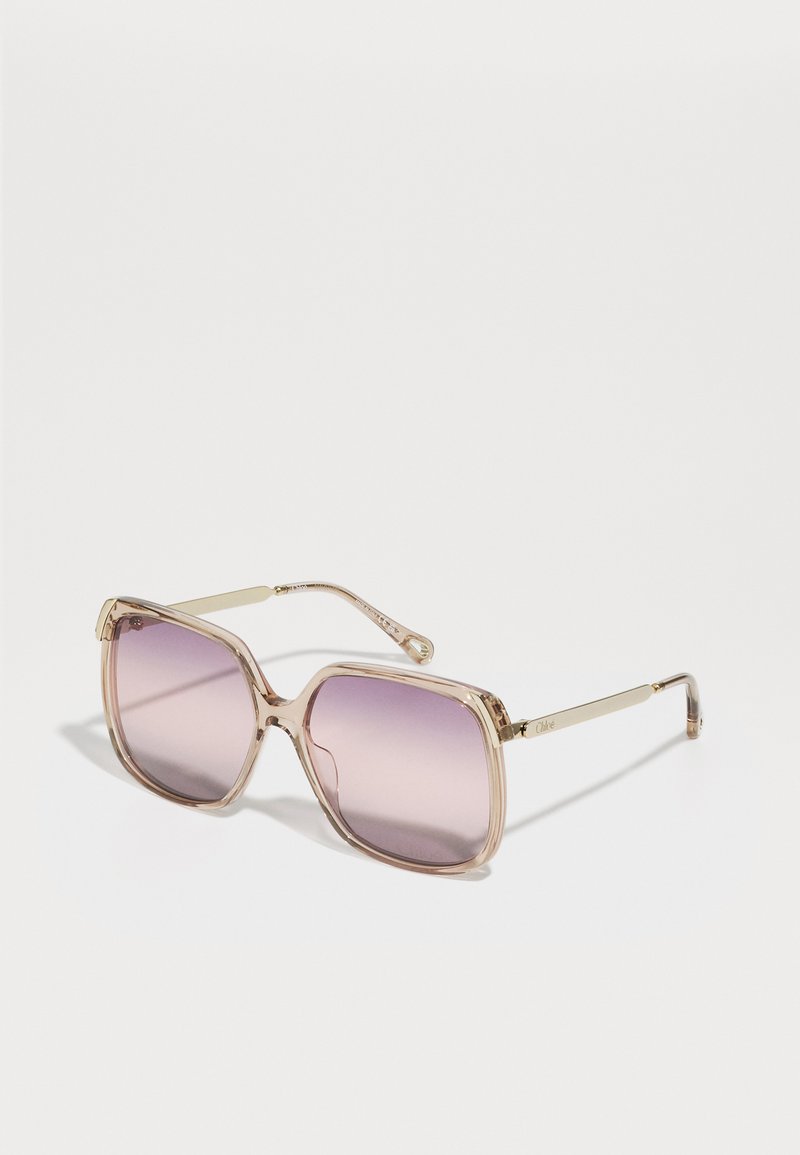 CHLOÉ Ochelari de soare - brown/gold-coloured/violet