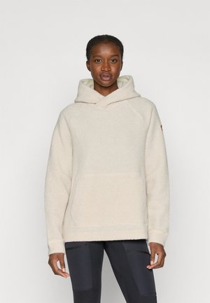 KAITUM HOODIE - Suéter de forro polar - chalk white
