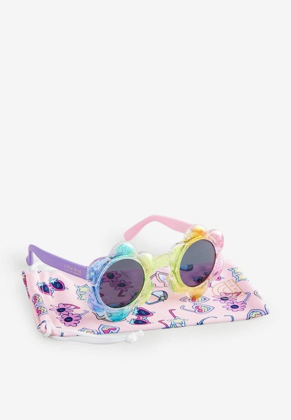 PASTEL RAINBOW GLITTER HEART – Sonnenbrille – multi