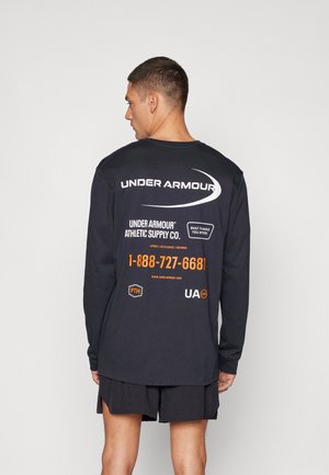 Under Armour WORKWEAR LOGO - Maglietta a manica lunga - black/white/blaze orange