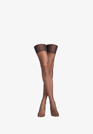 20 DEN SHEER, GARTER BELT EFFECT - Calcetines por encima de la rodilla - Black