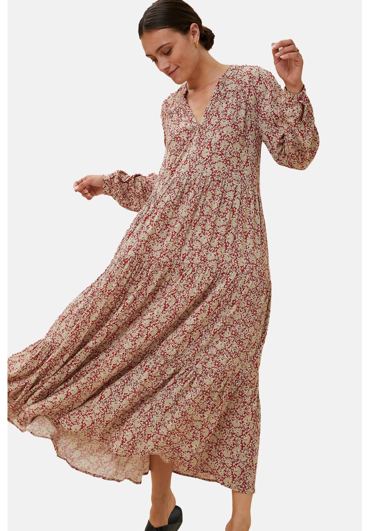 by-bar JULIA - Maxi-jurk - lupine flower print/beige - Zalando.nl