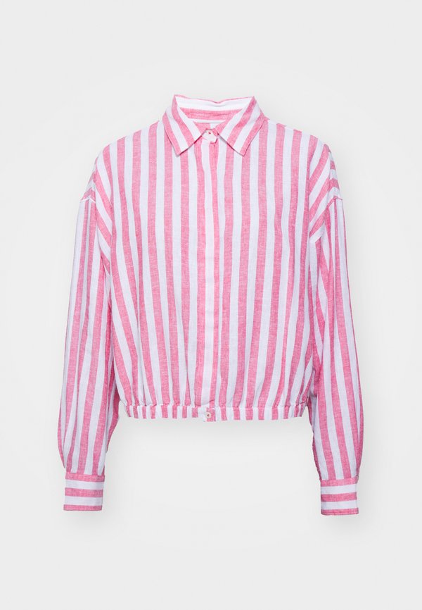 ELASTICATED SHIRT - Button-down blouse - lychee awning2