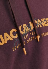 Jack & Jones LOGO  - Jersey con capucha - vineyard wine