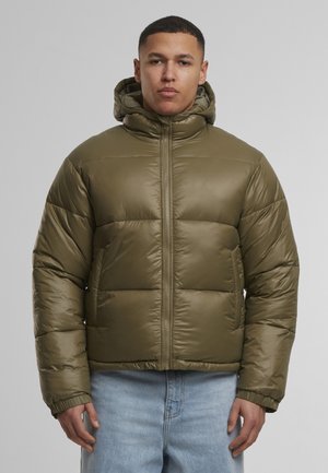 SHINY PUFFER WITH HOOD - Winterjacke - tiniolive