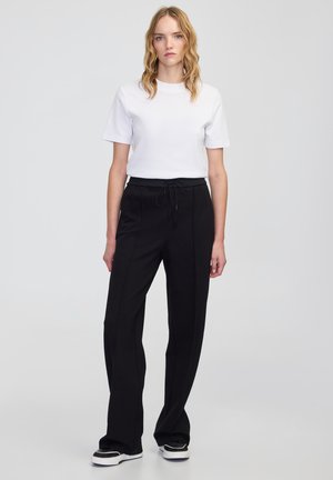 WIDE-LEG  - Pantalon classique - black