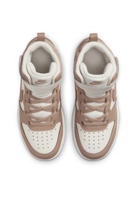 Nike Sportswear COURT BOROUGH MID 2 UNISEX - Vysoké tenisky - pale ivory hemp sail