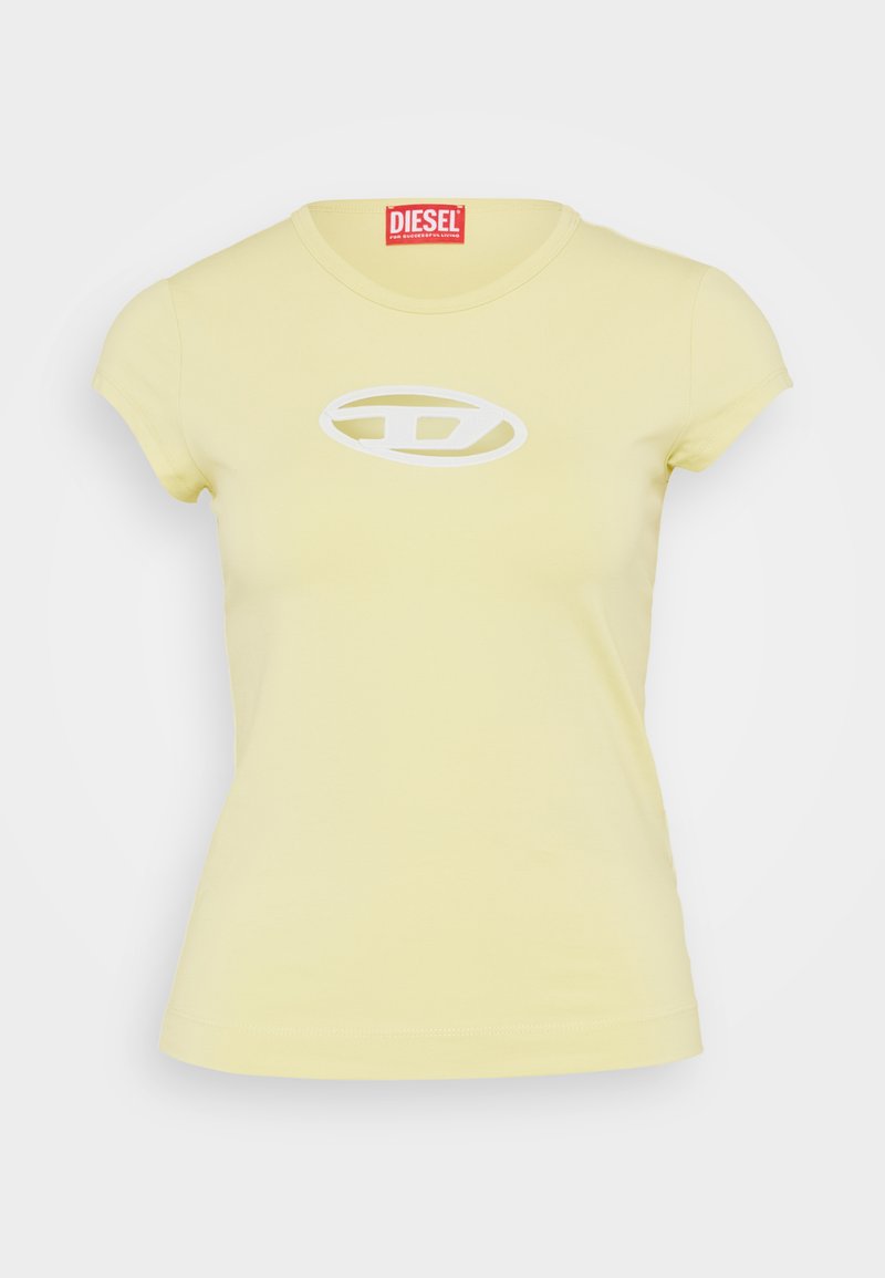 Diesel T-ANGIE - Print T-shirt - 23la/light yellow - Zalando.co.uk 