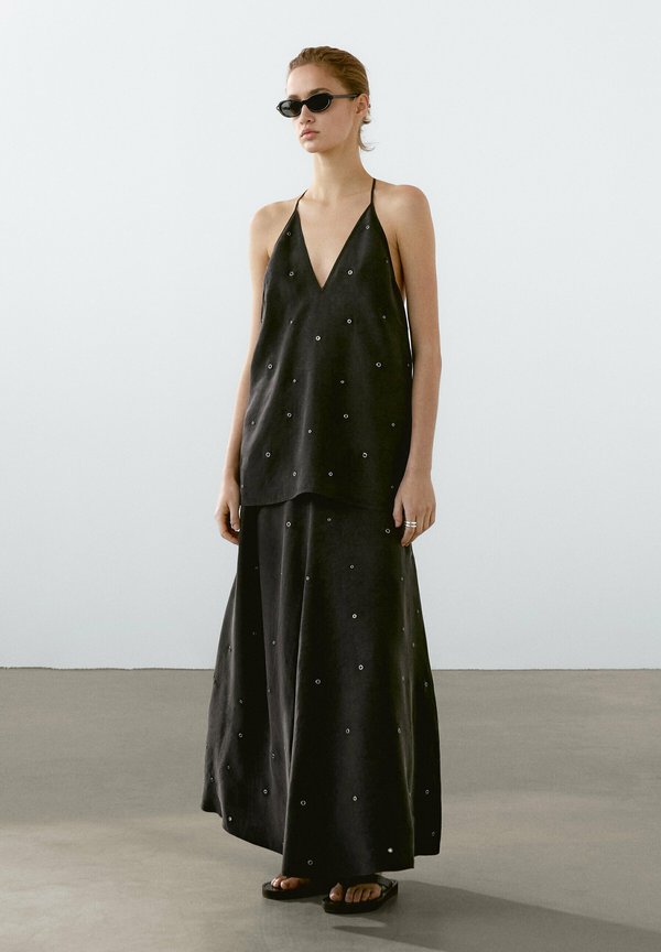 MIDI WITH EYELET - A-line skirt4