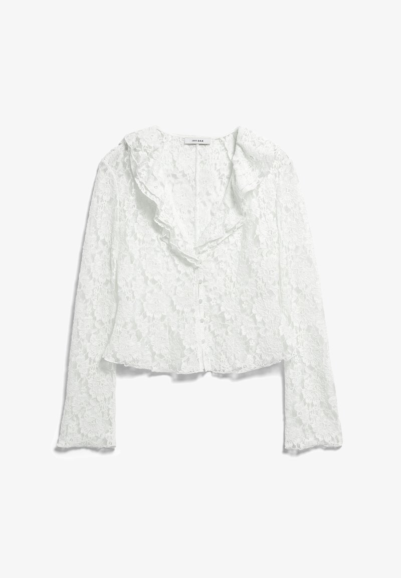 Off Snow Button IVY OAK IOTIERRA - Button-down blouse - snow white/white - Zalando.co.uk