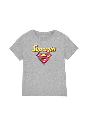 Cotton Soul, DC IM A SUPERGIRL UNISEX - T-Shirt print - mottled light grey