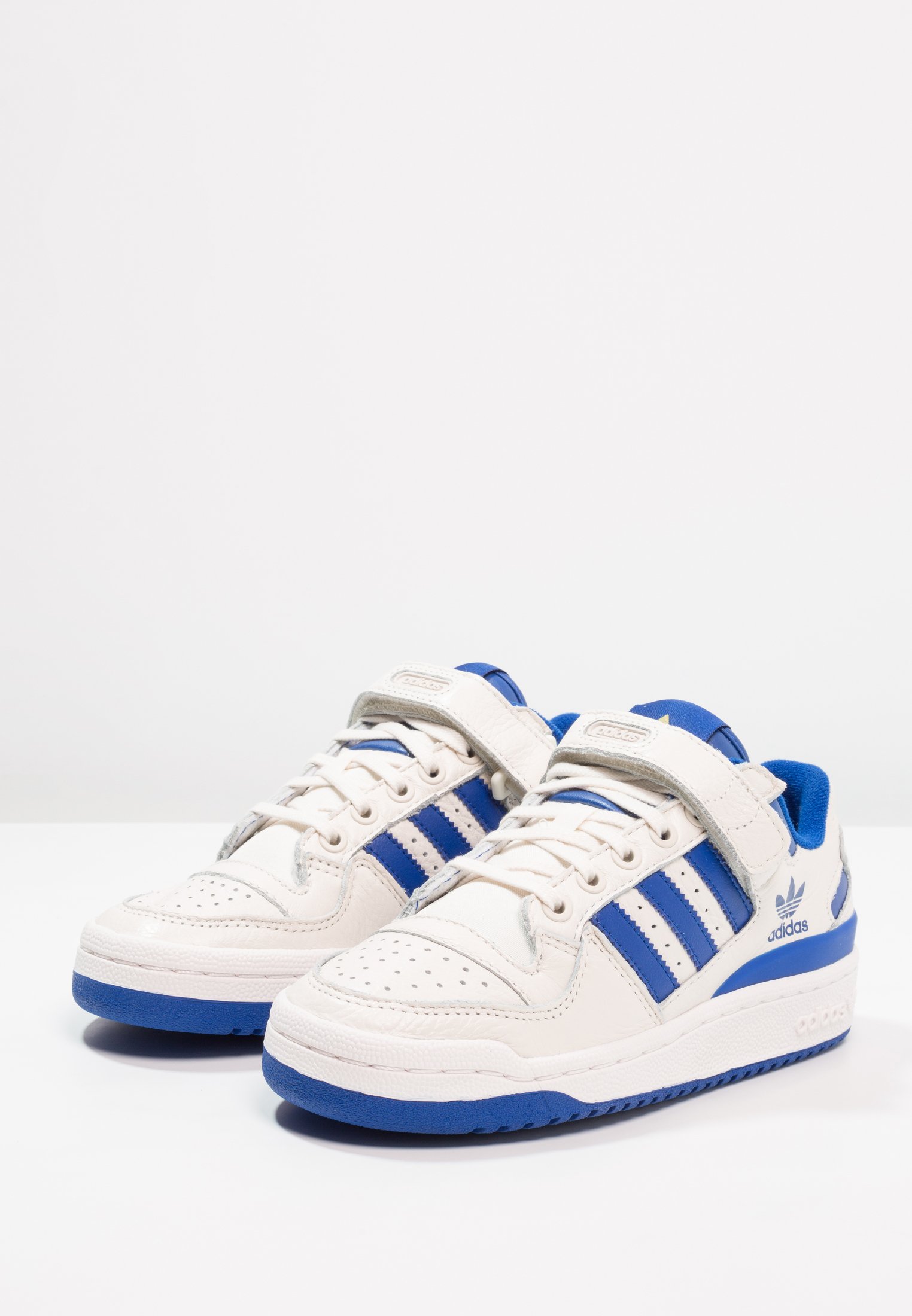 adidas Originals FORUM - Sneakers laag - chalk white/collegiate royal/gold  metallic/crème - Zalando.be