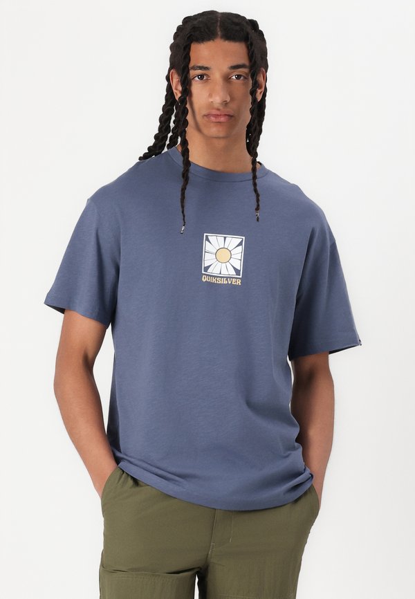 BLOOMY TEE UNISEX - Print T-shirt - vintage indigo3