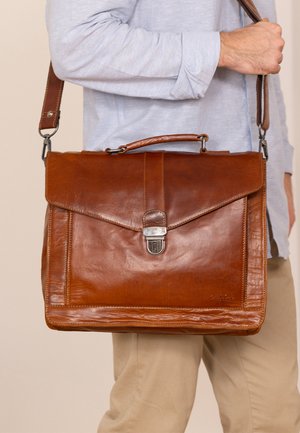 Gusti Leder, PAXTON - Aktentasche - honey brown