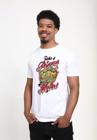 Henry Tiger VALENTINES DAY TEENAGE MUTANT NINJA TURTLES AIRBRUSH - Camiseta estampada - white