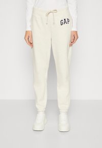 GAP HERITAGE JOGGER - Treniņtērpa apakšdaļas - oatmeal heather